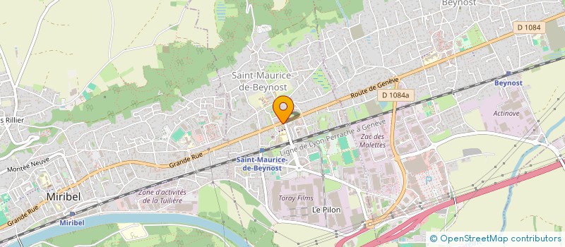 localisation de l'entreprise ARTEMIS à SAINT-MAURICE-DE-BEYNOST