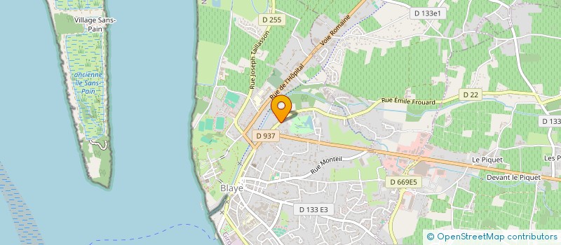 localisation de l'entreprise ARTEMIS 33  BLAYE