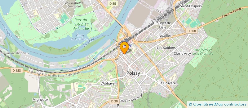 localisation de l'entreprise ARTEMIS à POISSY
