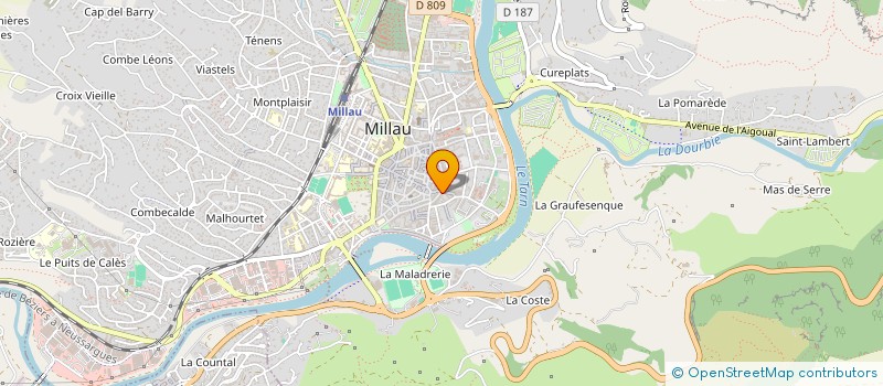 localisation de l'entreprise ARTEMIS  MILLAU