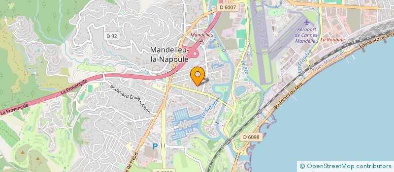 localisation de l'entreprise ARTEMIS à MANDELIEU-LA-NAPOULE