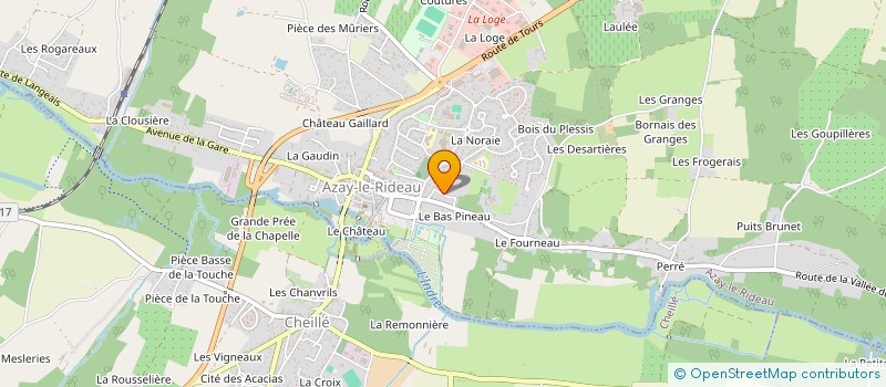 localisation de l'entreprise ARTEMIS à AZAY-LE-RIDEAU