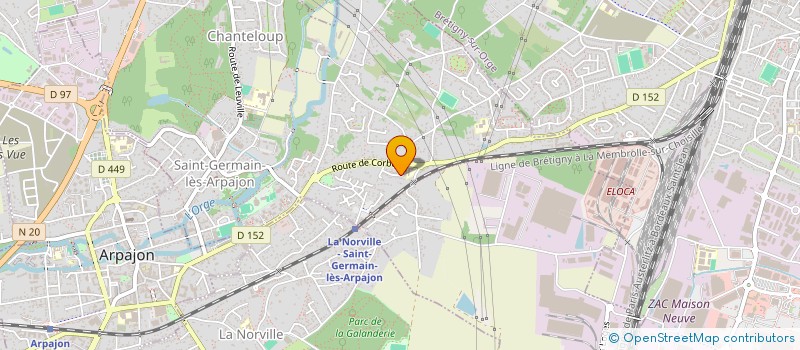 localisation de l'entreprise ARTEMIS à SAINT-GERMAIN-LES-ARPAJON