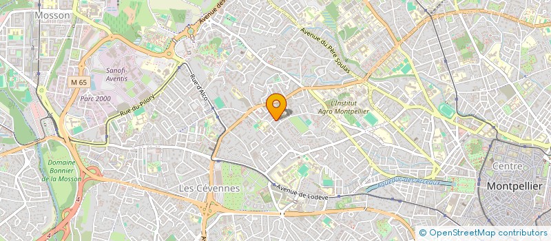 localisation de l'entreprise ARTEMIS à MONTPELLIER