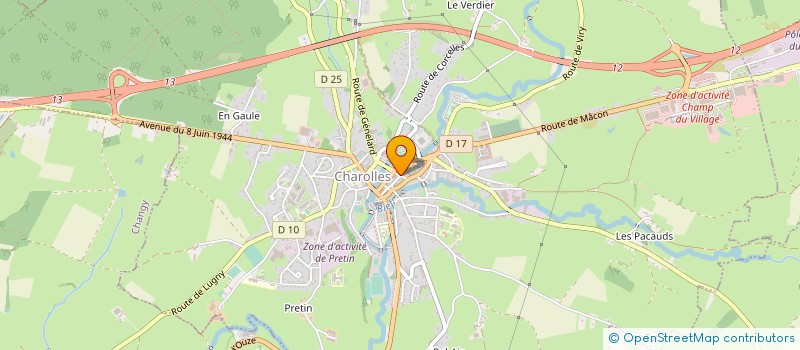 localisation de l'entreprise ARTEMIS  CHAROLLES