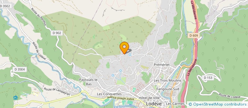 localisation de l'entreprise ARTEMIS  LODEVE