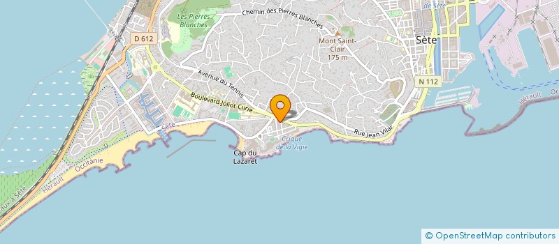 localisation de l'entreprise ARTEMIS à SETE