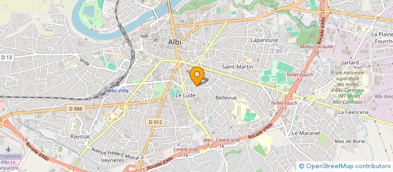 localisation de l'entreprise ARTEMIS à ALBI