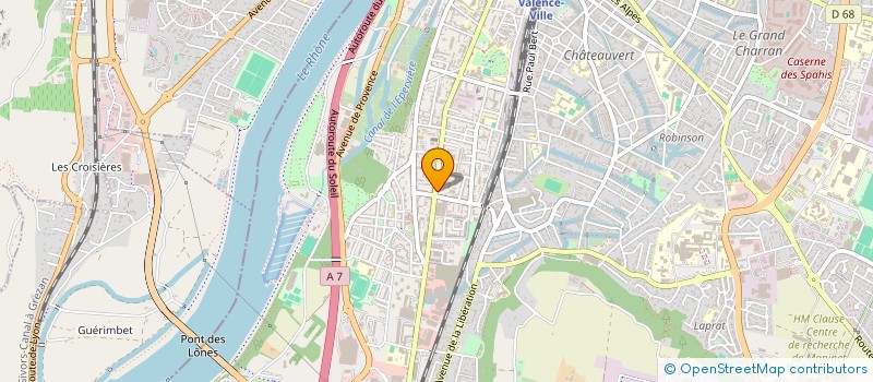 localisation de l'entreprise ARTEMIS à VALENCE