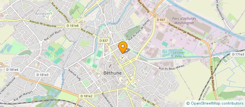 localisation de l'entreprise ARTEMIS  BETHUNE