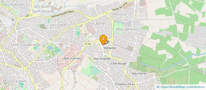 localisation de l'entreprise ARTEMIS à CABESTANY