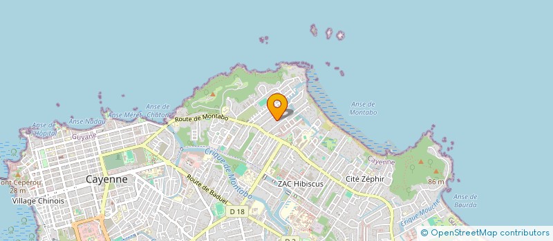 localisation de l'entreprise ARTEMIS à CAYENNE