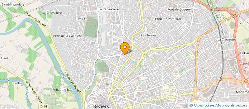 localisation de l'entreprise ARTEMIS  BEZIERS