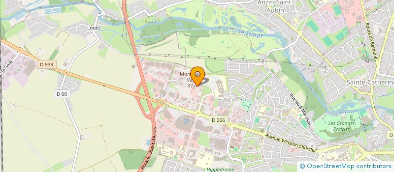 localisation de l'entreprise ARTEMIS ANZIN à ARRAS
