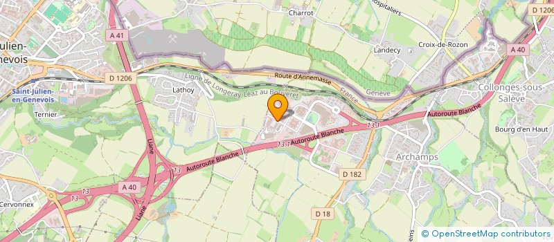 localisation de l'entreprise ARTEMIS AVOCATS ASSOCIES  ARCHAMPS