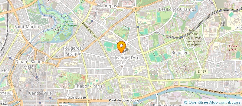localisation de l'entreprise ARTEMIS B.  RENNES