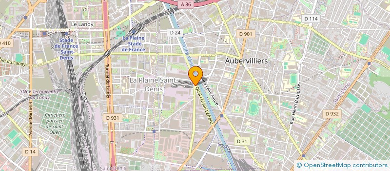 localisation de l'entreprise ARTEMIS CO  AUBERVILLIERS
