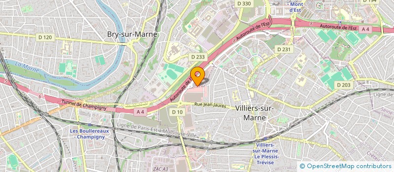 localisation de l'entreprise ARTEMIS CUISINES & BAINS à BRY-SUR-MARNE