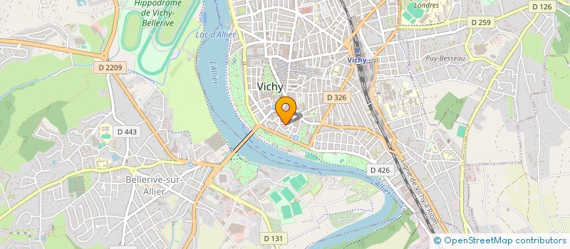localisation de l'entreprise ARTEMIS FINANCE à VICHY