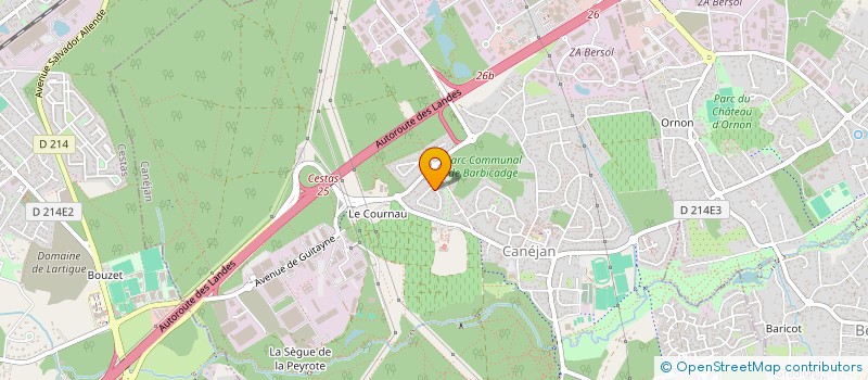 localisation de l'entreprise ARTEMIS FORMATION  CANEJAN