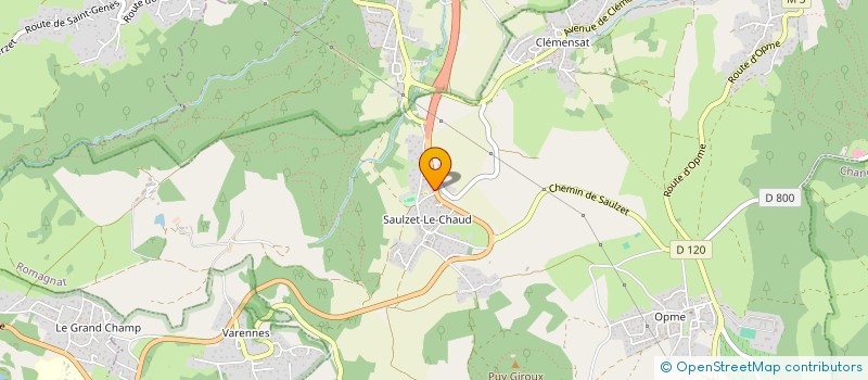 localisation de l'entreprise ARTEMIS GESTION ET PARTICIPATIONS  ROMAGNAT