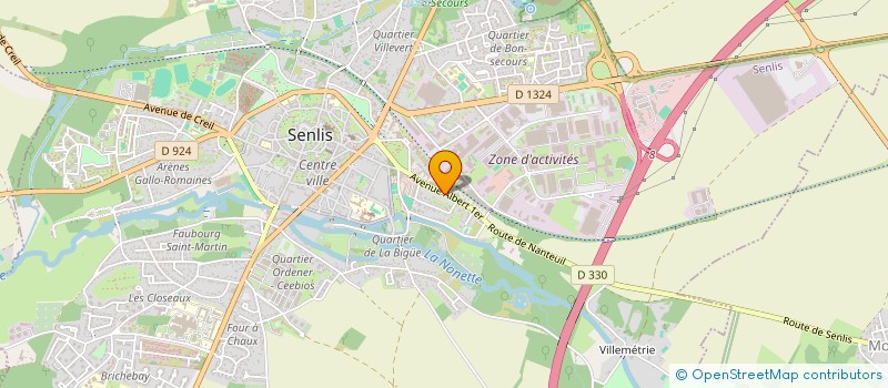 localisation de l'entreprise ARTEMIS II  SENLIS