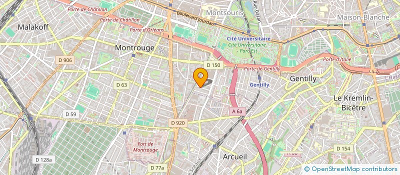 localisation de l'entreprise ARTEMIS IMMOBILIER  GENTILLY