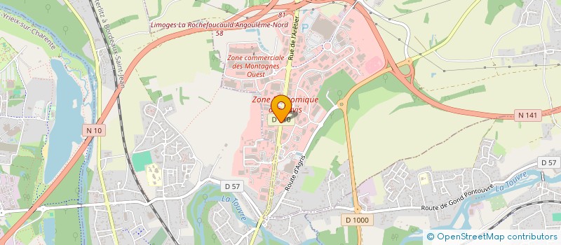 localisation de l'entreprise ARTEMIS OPTIQUE à CHAMPNIERS