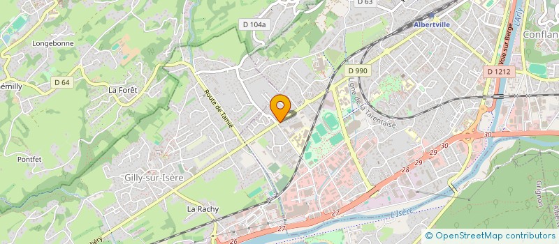 localisation de l'entreprise ARTEMIS RESIDENCE  ALBERTVILLE