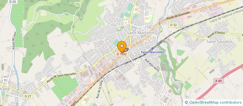 localisation de l'entreprise ARTEMIS VETERINAIRE à SAINT-MARCELLIN