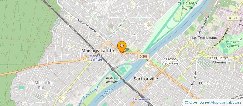 localisation de l'entreprise ARTEMIS VTC à MAISONS-LAFFITTE