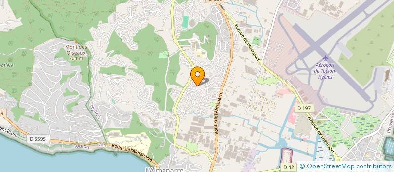 localisation de l'entreprise ARTEMISS à HYERES