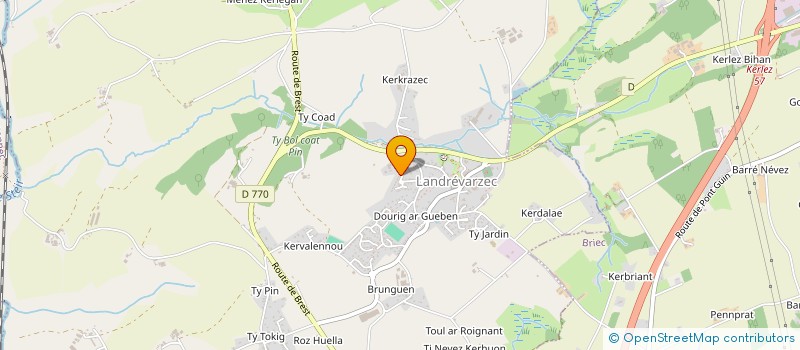 localisation de l'entreprise ARTEMIUM CONSTRUCTION  LANDREVARZEC