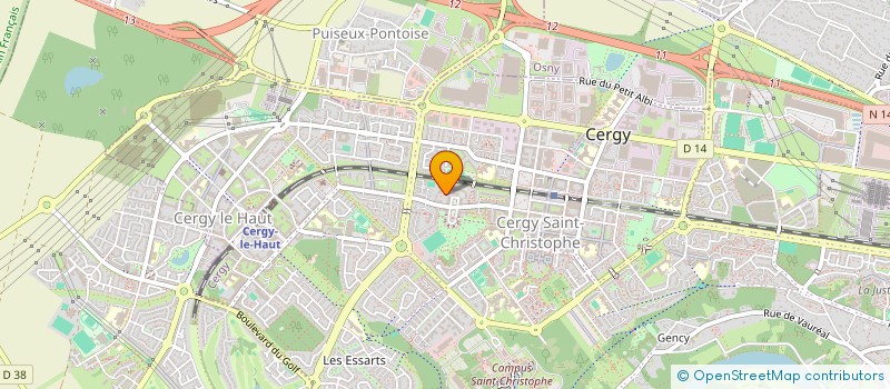 localisation de l'entreprise ARTEMUSE à CERGY