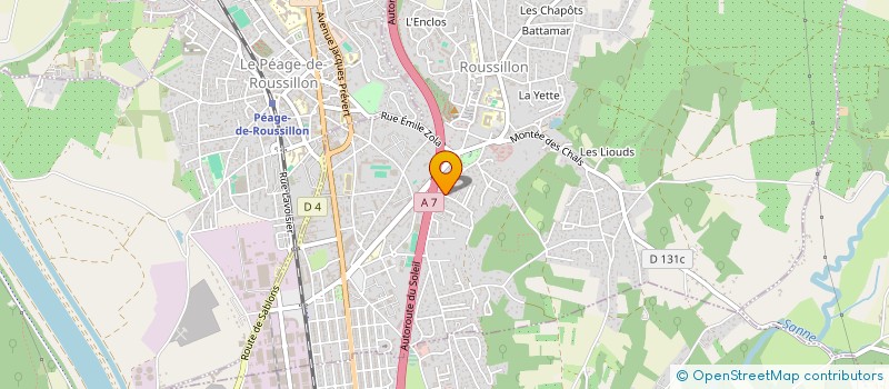 localisation de l'entreprise ARTEMY à ROUSSILLON