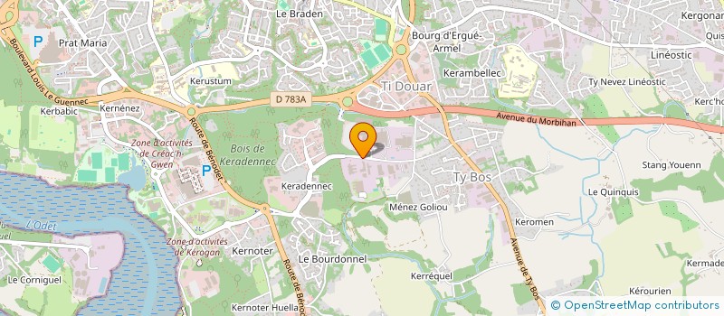 localisation de l'entreprise ARTEMYS BY NS à QUIMPER