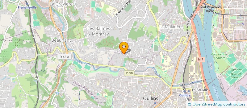 localisation de l'entreprise ARTENA VEGETAL  OULLINS-PIERRE-BENITE