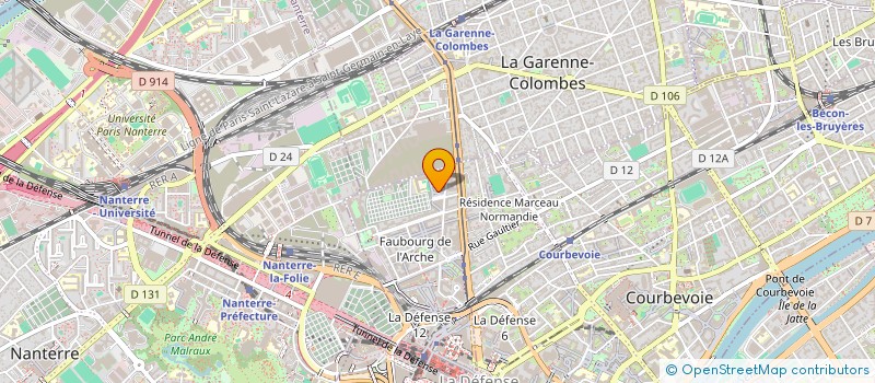 localisation de l'entreprise ARTENCYA à COURBEVOIE