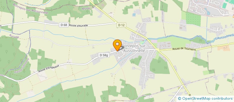 localisation de l'entreprise ARTENSIS  BONREPOS-SUR-AUSSONNELLE