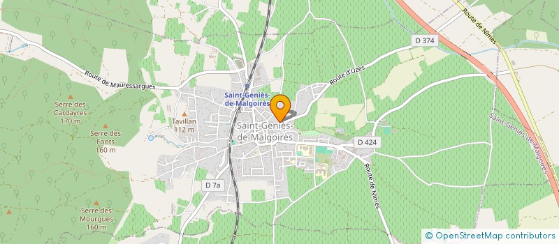 localisation de l'entreprise ARTEO  SAINT-GENIES-DE-MALGOIRES