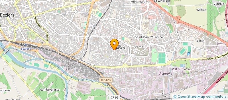 localisation de l'entreprise ARTEO HABITAT  BEZIERS