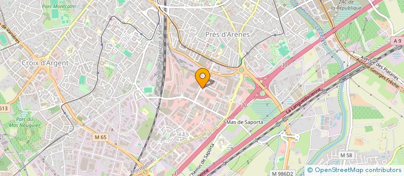localisation de l'entreprise ARTERENOV à MONTPELLIER