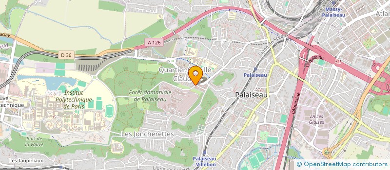 localisation de l'entreprise ARTERIA à PALAISEAU