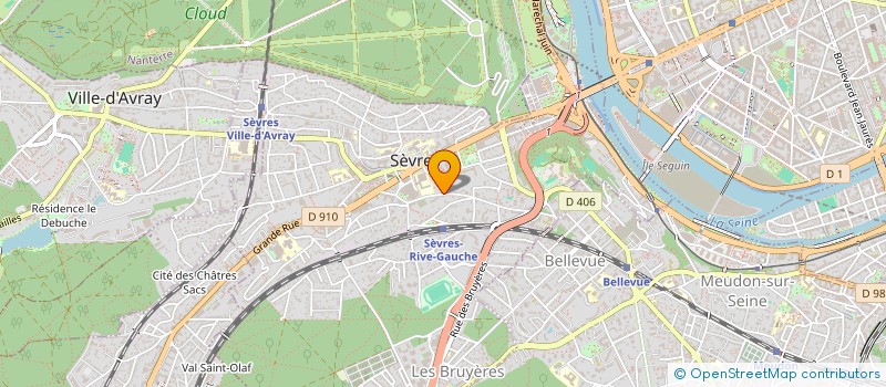 localisation de l'entreprise ARTERRE à SEVRES