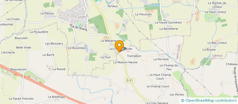 localisation de l'entreprise ARTES à CLAYES