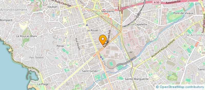 localisation de l'entreprise ARTES  MARSEILLE