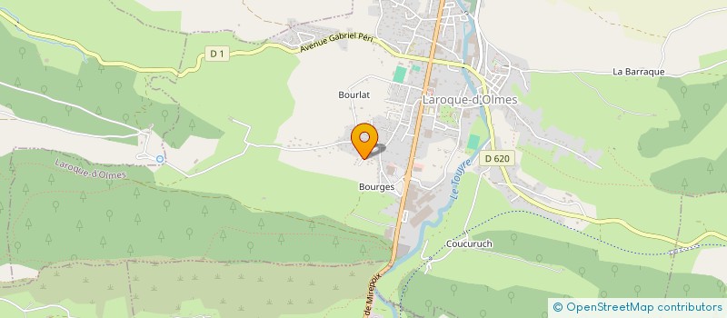 localisation de l'entreprise ARTES à LAROQUE-D'OLMES