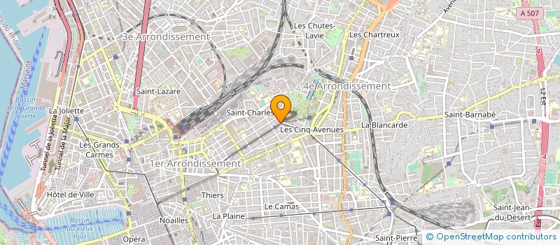 localisation de l'entreprise ARTES BATIMENT à MARSEILLE