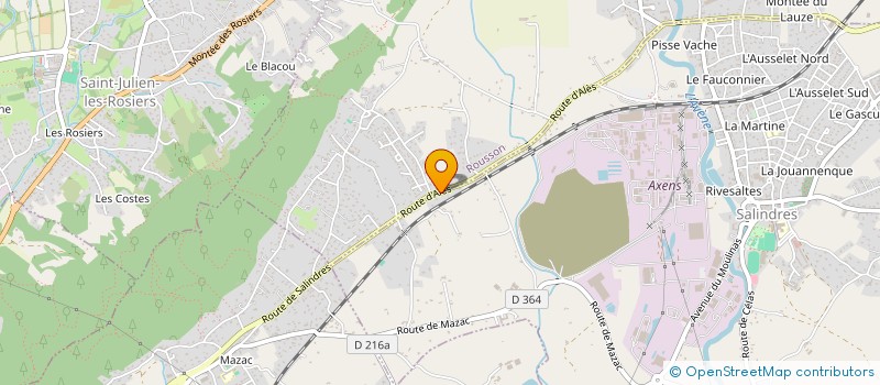 localisation de l'entreprise ARTES - LES OLIVETTES  SAINT-PRIVAT-DES-VIEUX