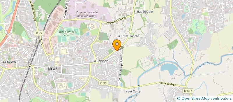localisation de l'entreprise ARTESA à BRUZ